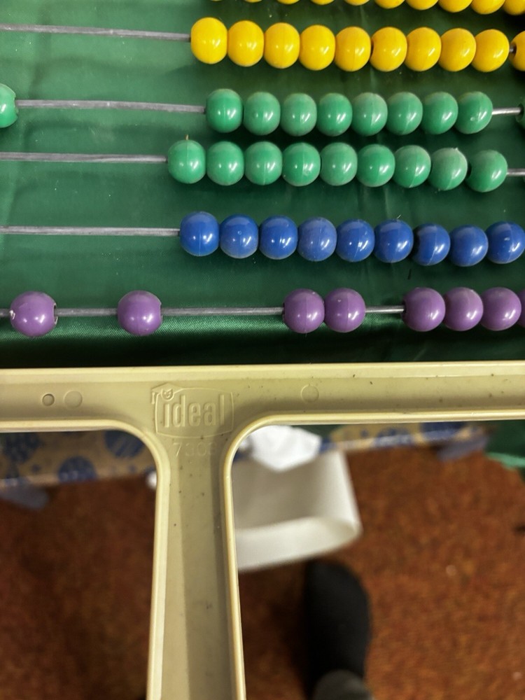 Vintage Ideal School Supply Computing Counting Abacus