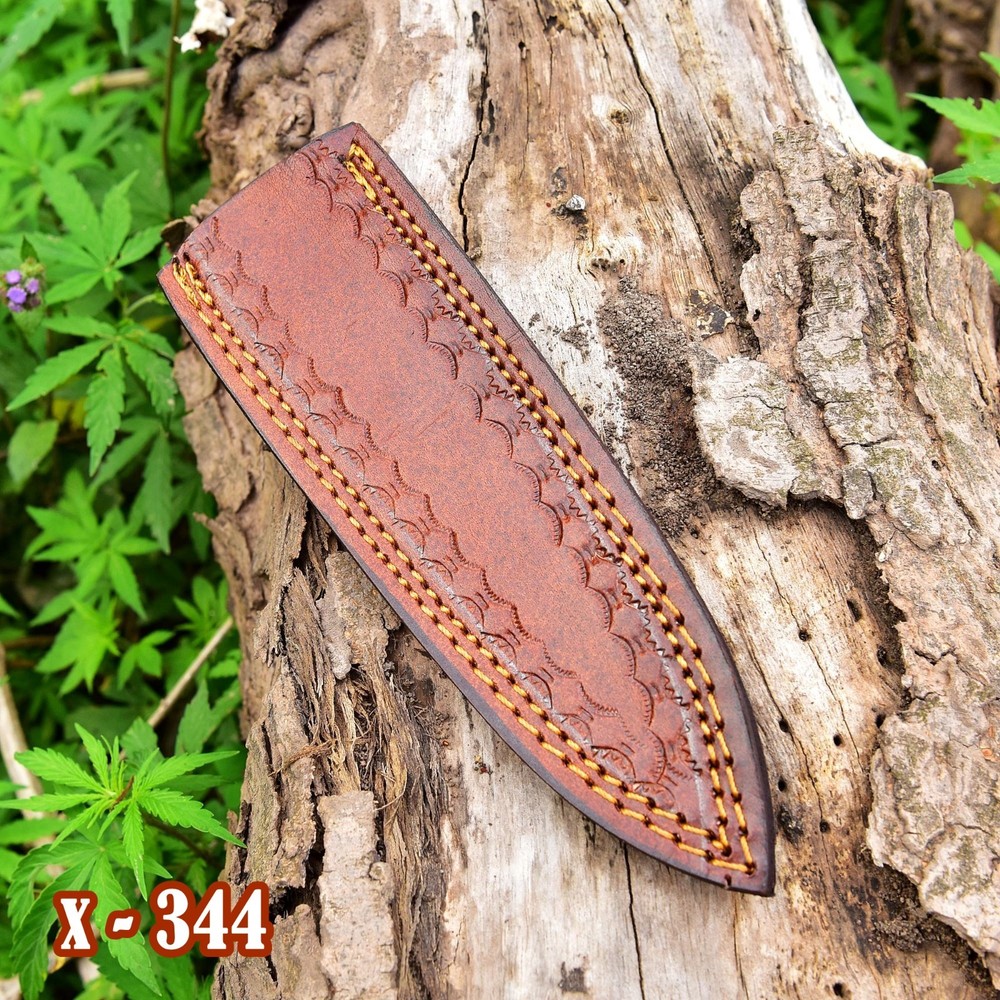 Handmade Dagger Fixed blade Leather Sheath / Holster / back clip vertical Knife