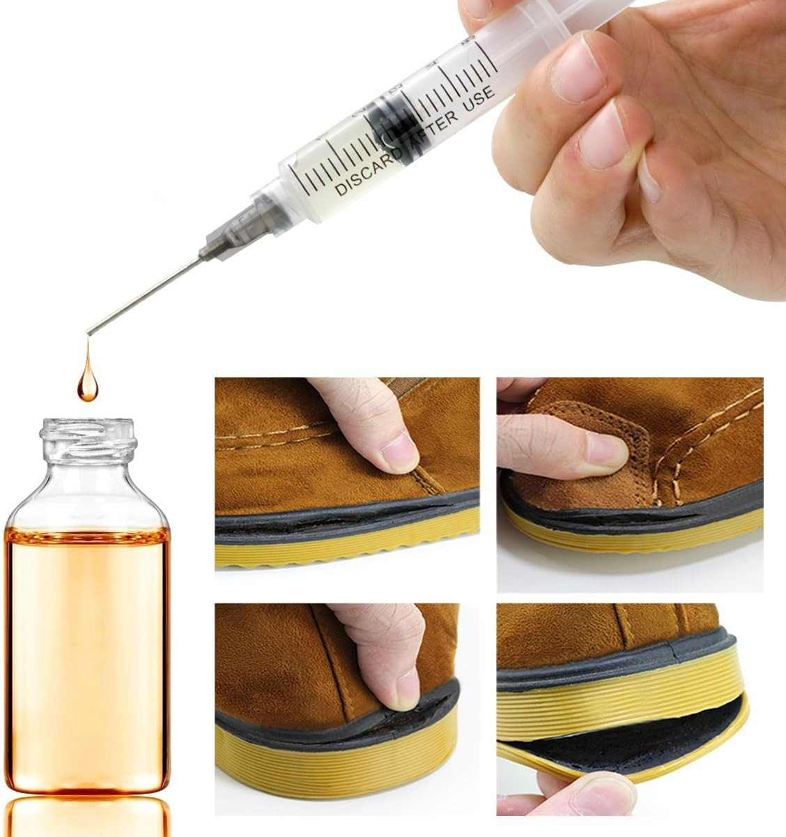 10ml Glue Applicator Syringe with 14G/16G/18G Blunt Tips – For Ink, Epoxy, Craft