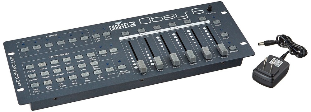 DJ Obey 6 Universal DMX-512 Compact Stage Light Controller