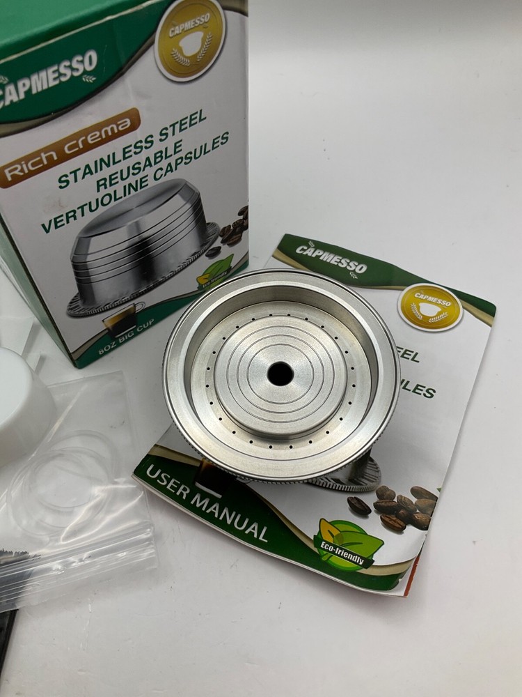 Coffee Capsule, Reusable Vertuoline Pod/Capsule Refillable- New Open box