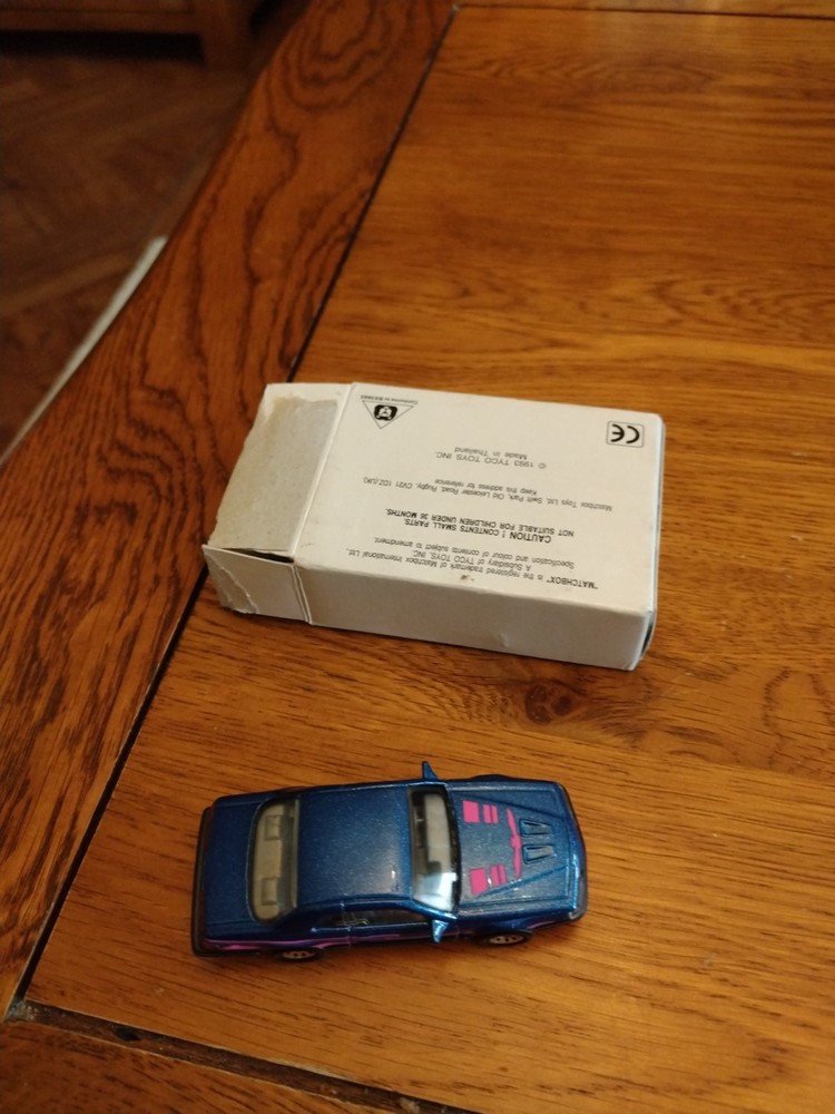 matchbox original thunderbird pink and blue car