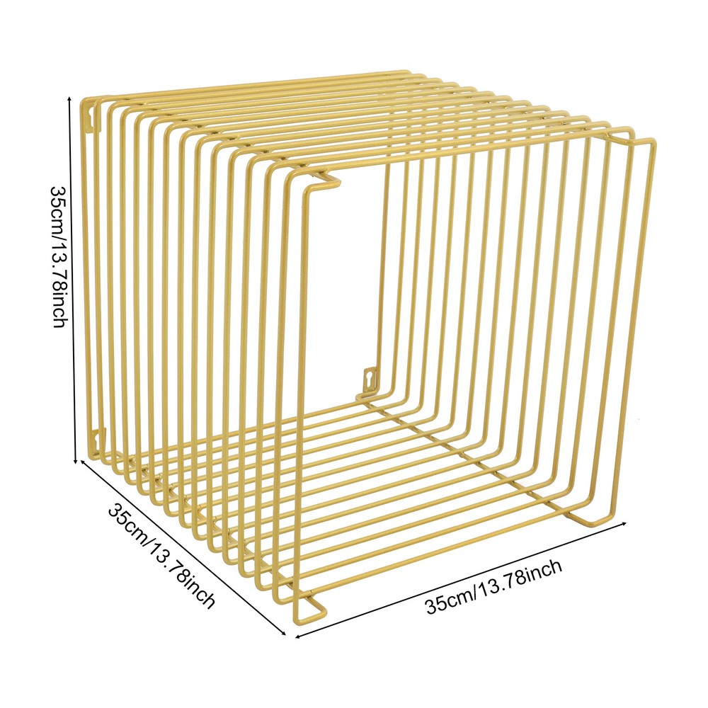 Iron Multi-Purpose Square Side Table Side Table Square Cage End Table