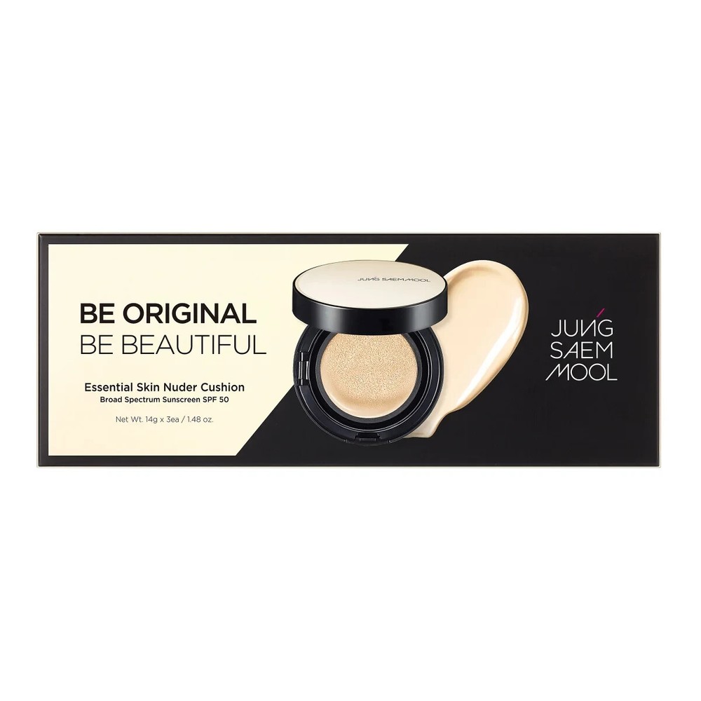 Jung Saem Mool Essential Skin Nuder Cushion Bundle set 14g +(2) Refill Medium