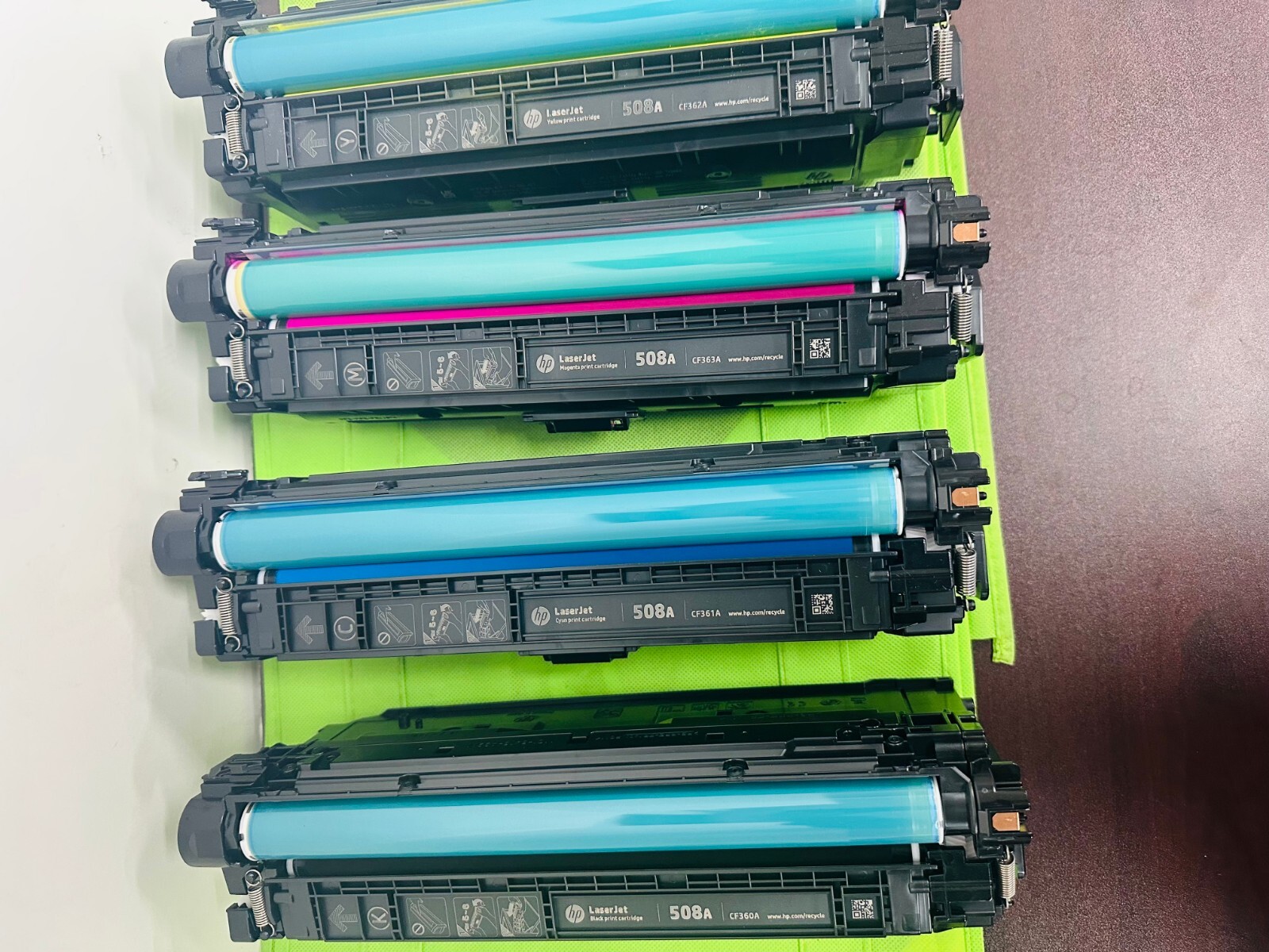 Genuine hp 508a set (CF60a; CF361a; CF362a & CF363a)