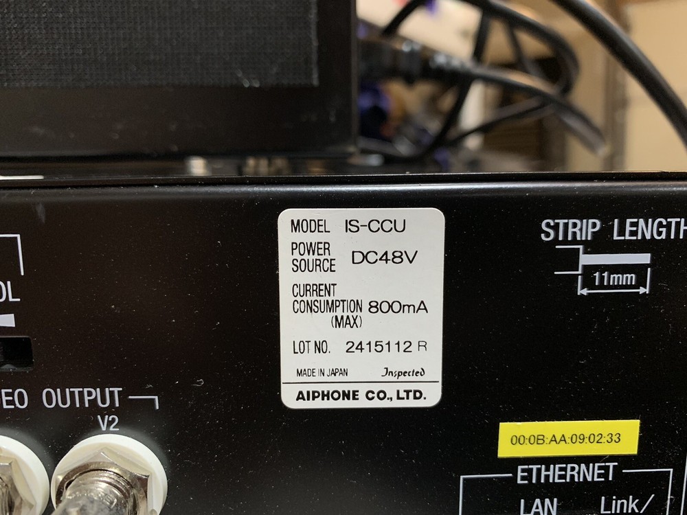 Aiphone IS-CCU Central Control unit connects 4 door stations & 4 master .