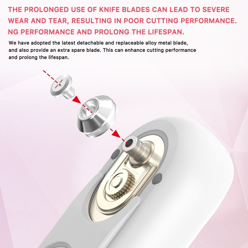 Can Opener for Kitchen w/ Extra Blade Rechargeable No Sharp Smooth Edge Electric
