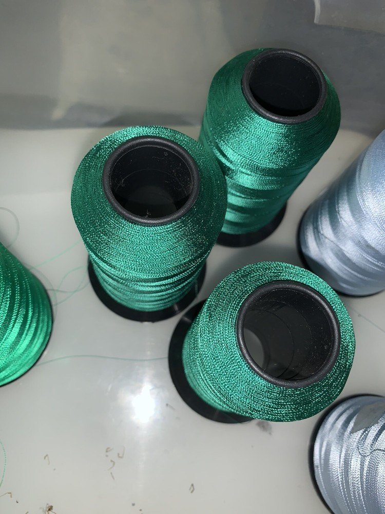 spools of embroidery threads
