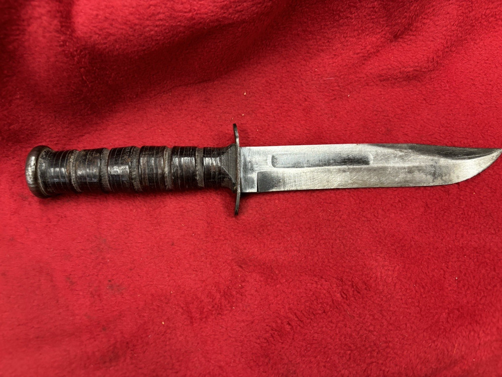 WWII USN Mark 2 Fighting Knife with Scabbard