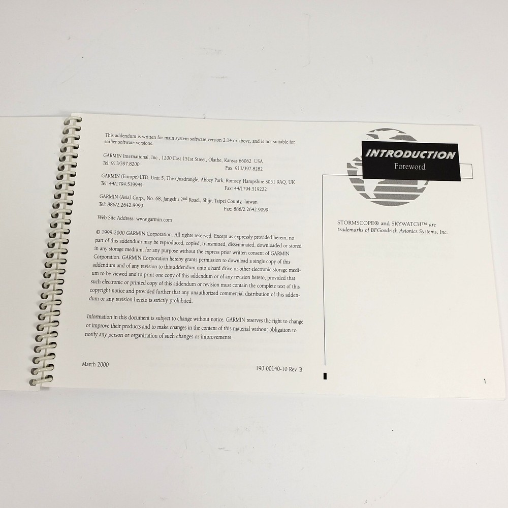 Garmin 400 Series Display Guide