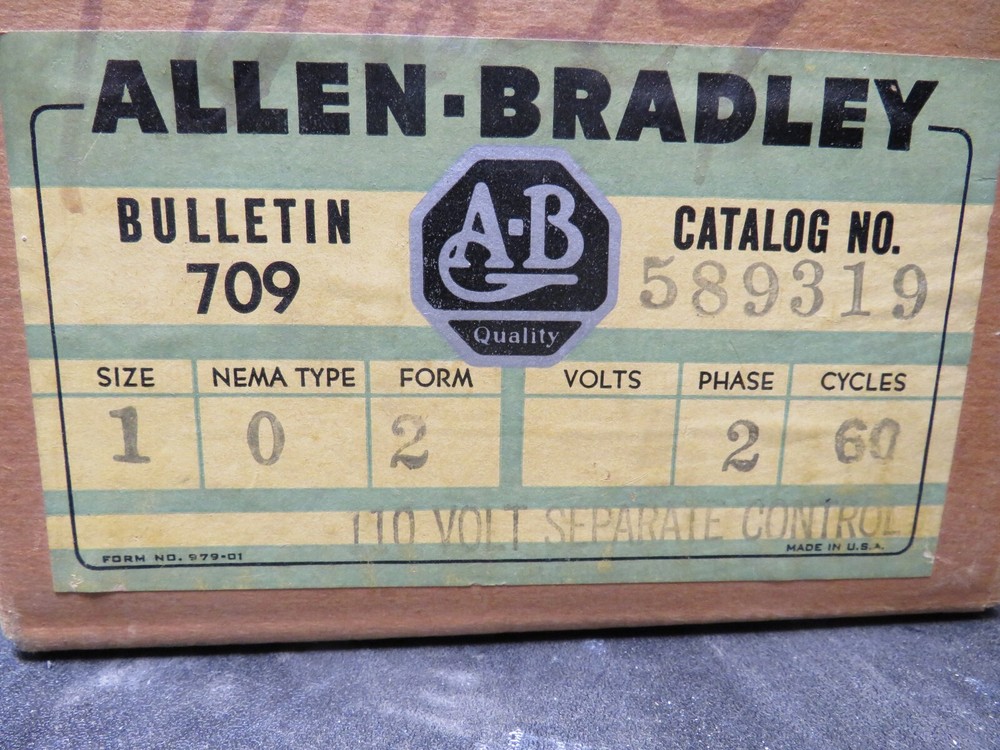 Allen Bradley 589319 110v Starter