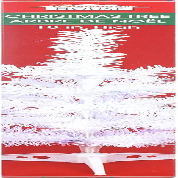Table Top White Holiday "Christmas Tree" (18")