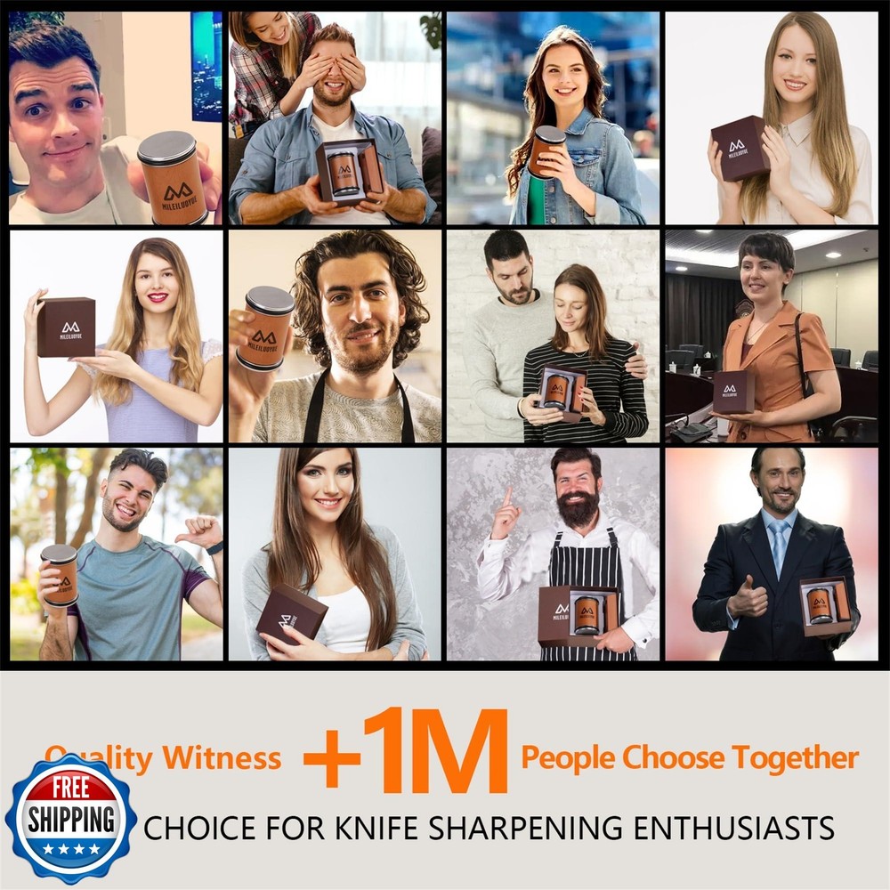 Knife Sharpener Tool Rolling Knife Sharpener Kit, Ceramic Disc Sh