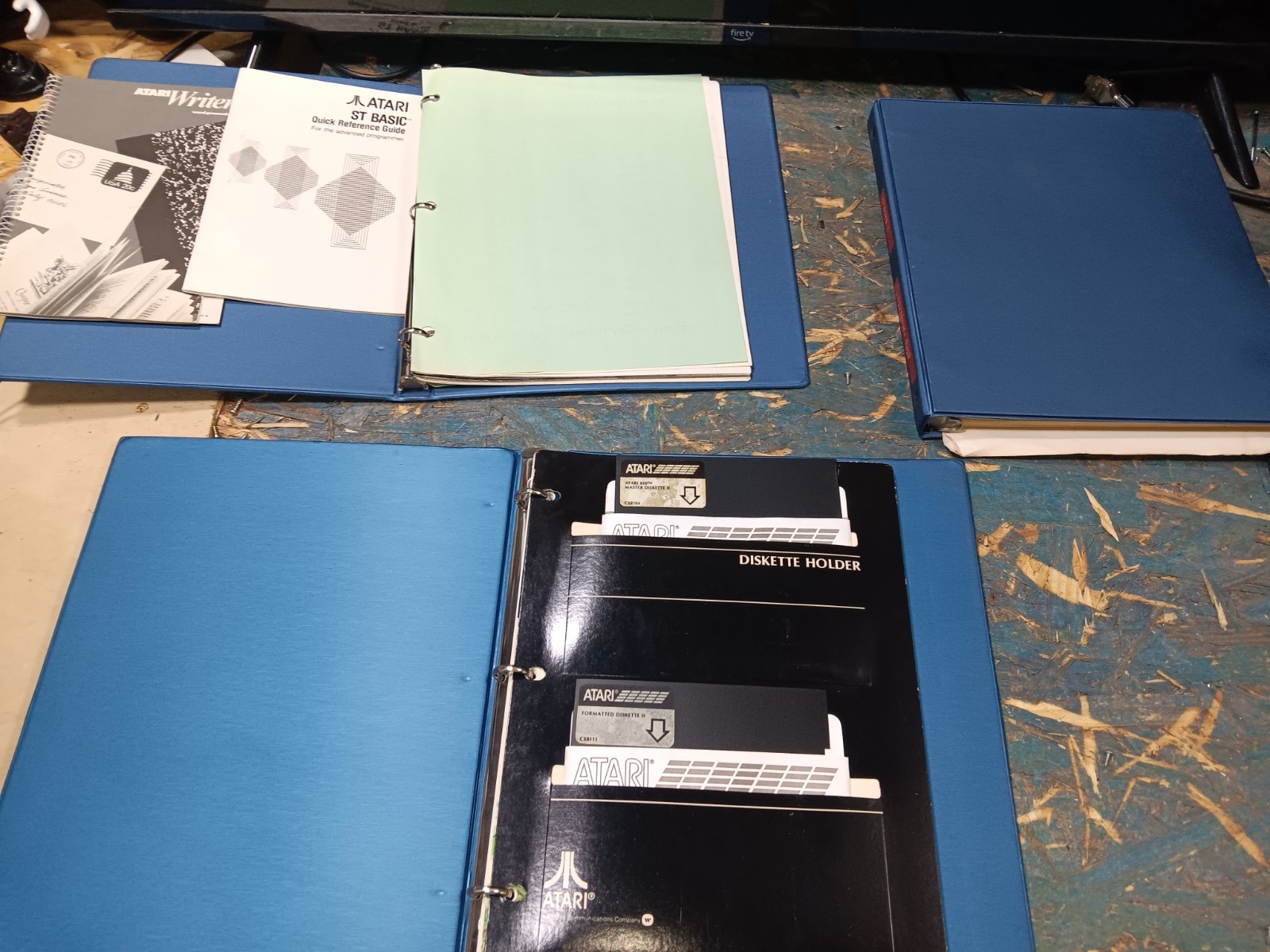 Atari 800 EXACT FLOPPY SYSTEM DISKS & MANUALS/BINDERS-BOTH TESTED-GOOD-SEE ALL