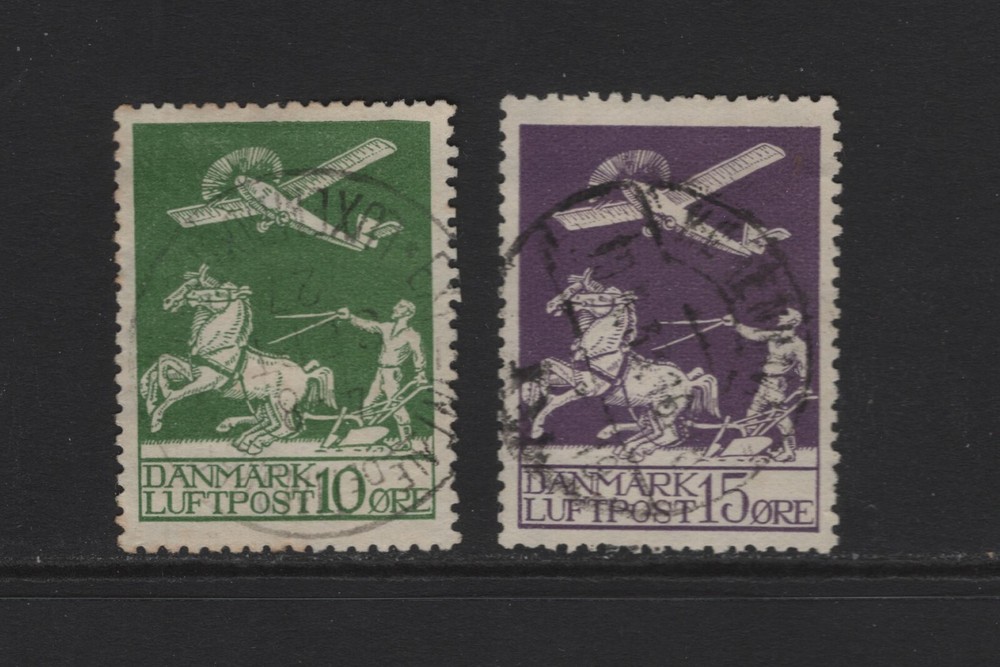DENMARK SC#C1+C2 -- USED, VF, PARTIAL SET --
