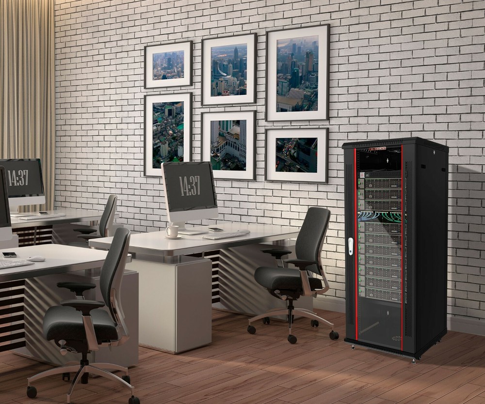 Sysracks 18U 24" Deep Wall Mount IT Network Enclosure Server Rack Cabinet Box