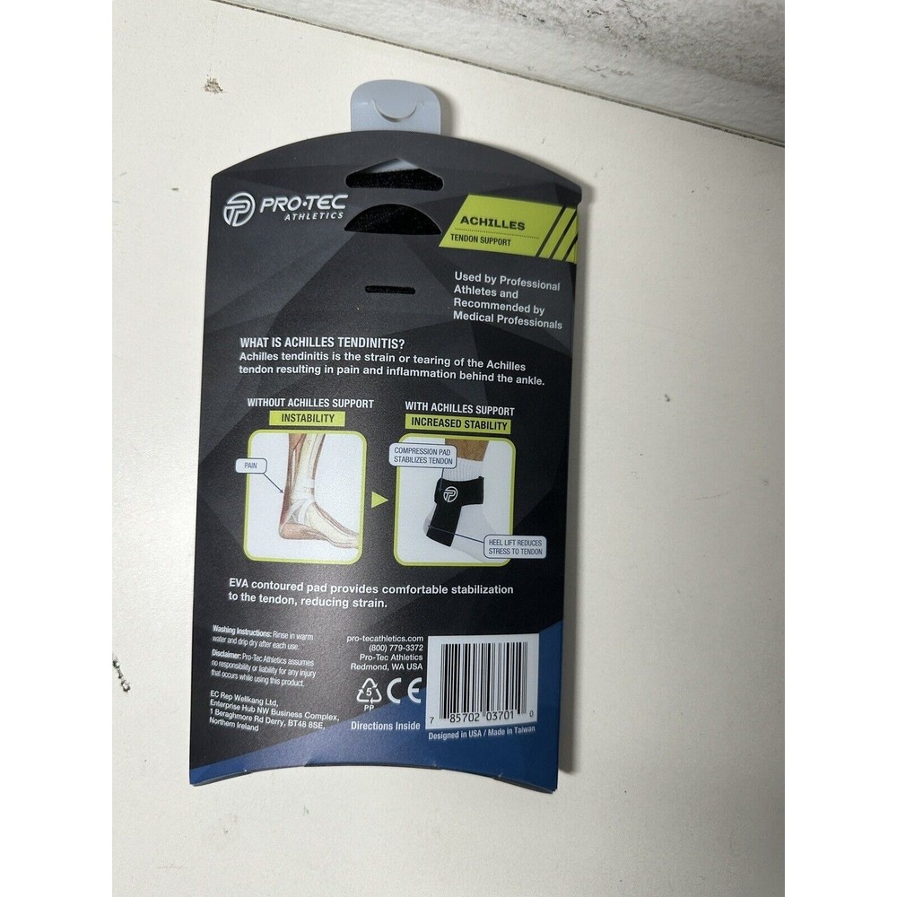 Pro-Tec Athletics Premium Achilles Tendon Support, Small/Large
