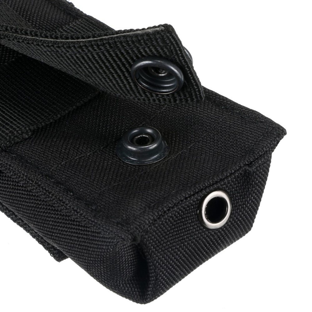 Black 600D Nylon Tactical Tools Pouch Flashlight Small Phone&Tool Holder Case