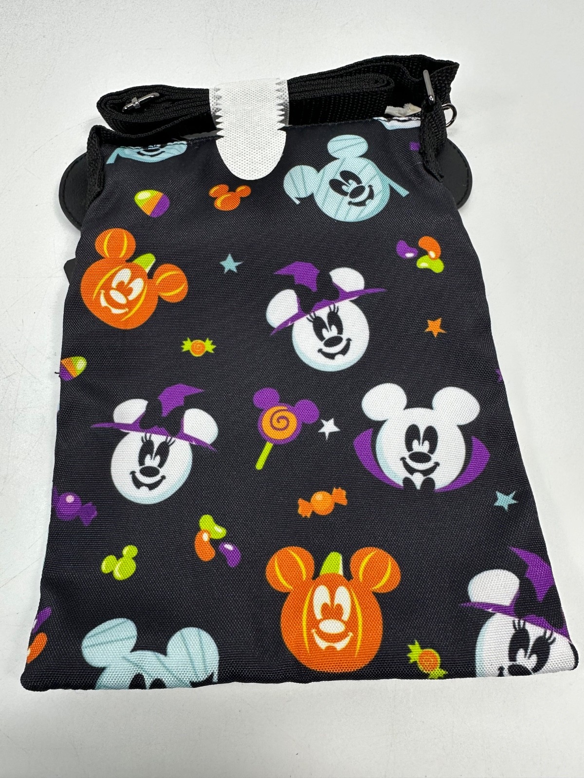 Loungefly Disney Mickey Mouse & Minnie Mouse Halloween Passport Crossbody Bag