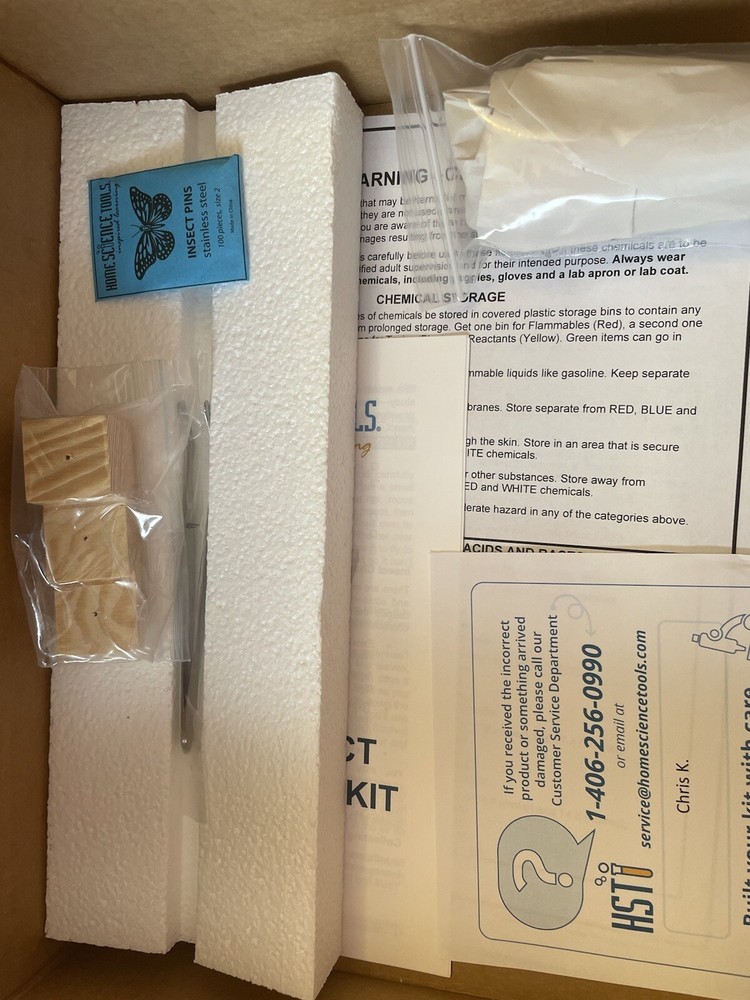 Basic Insect Collection Kit : Home Science Tools NEW in original packaging box!