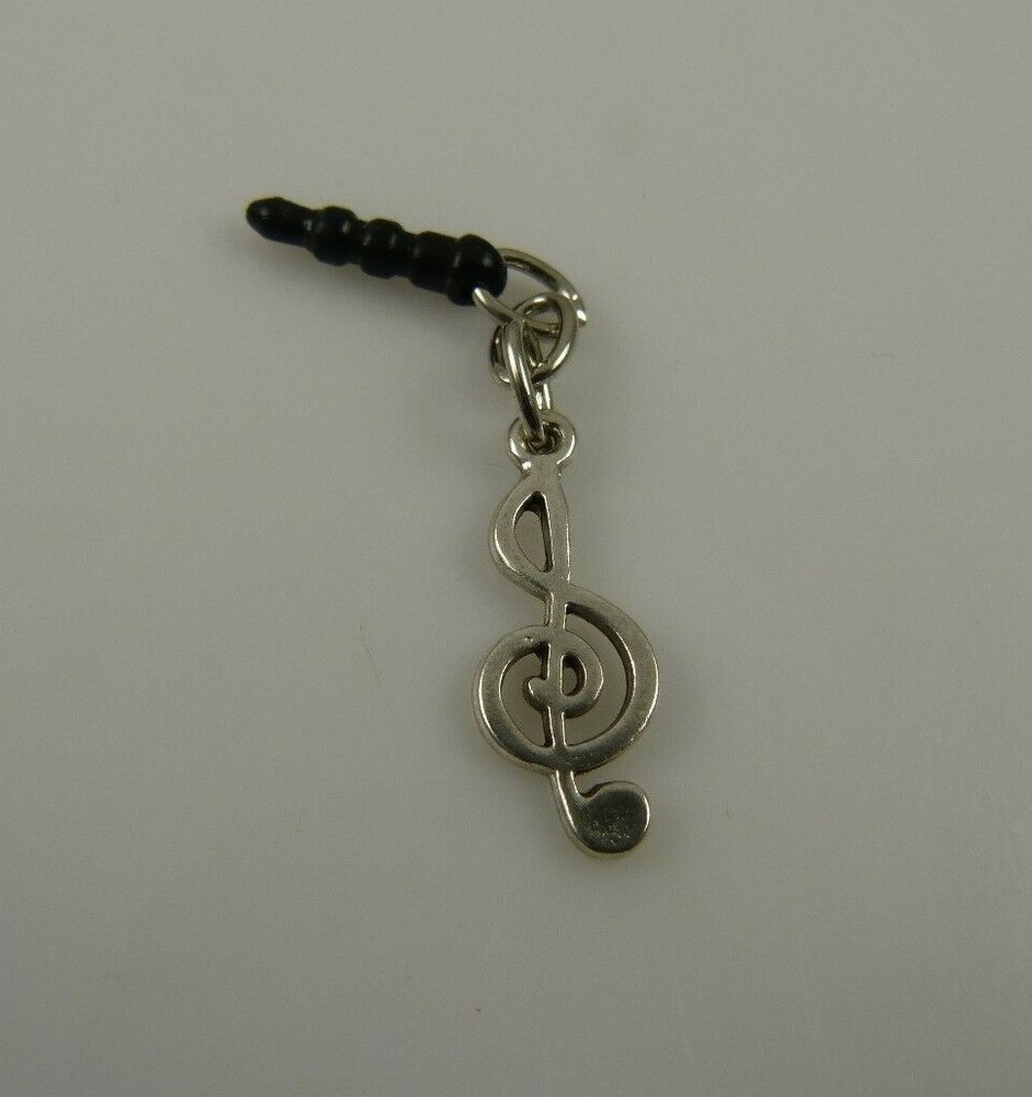 Music note plug cell phone or Ipad charm ear cap dust plug
