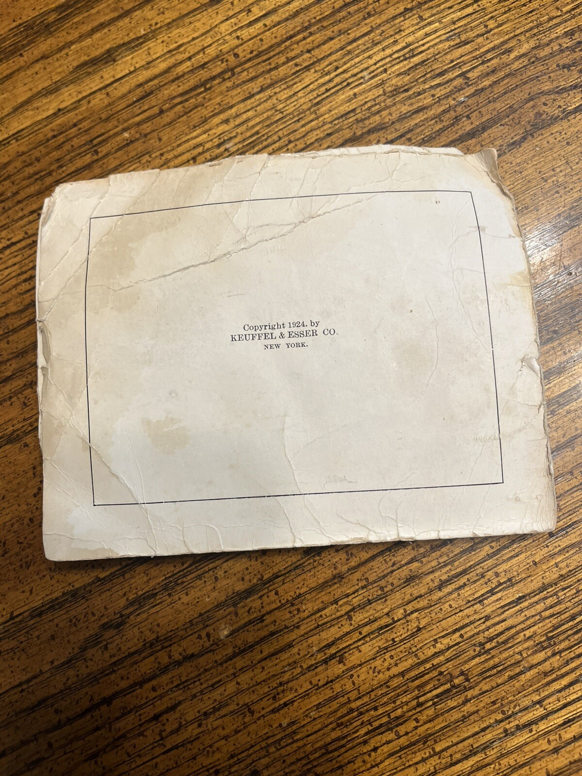 Antique 1924 Kueffel & Esser Co Model 5109 Surveyor Transit W/ Orig Tripod