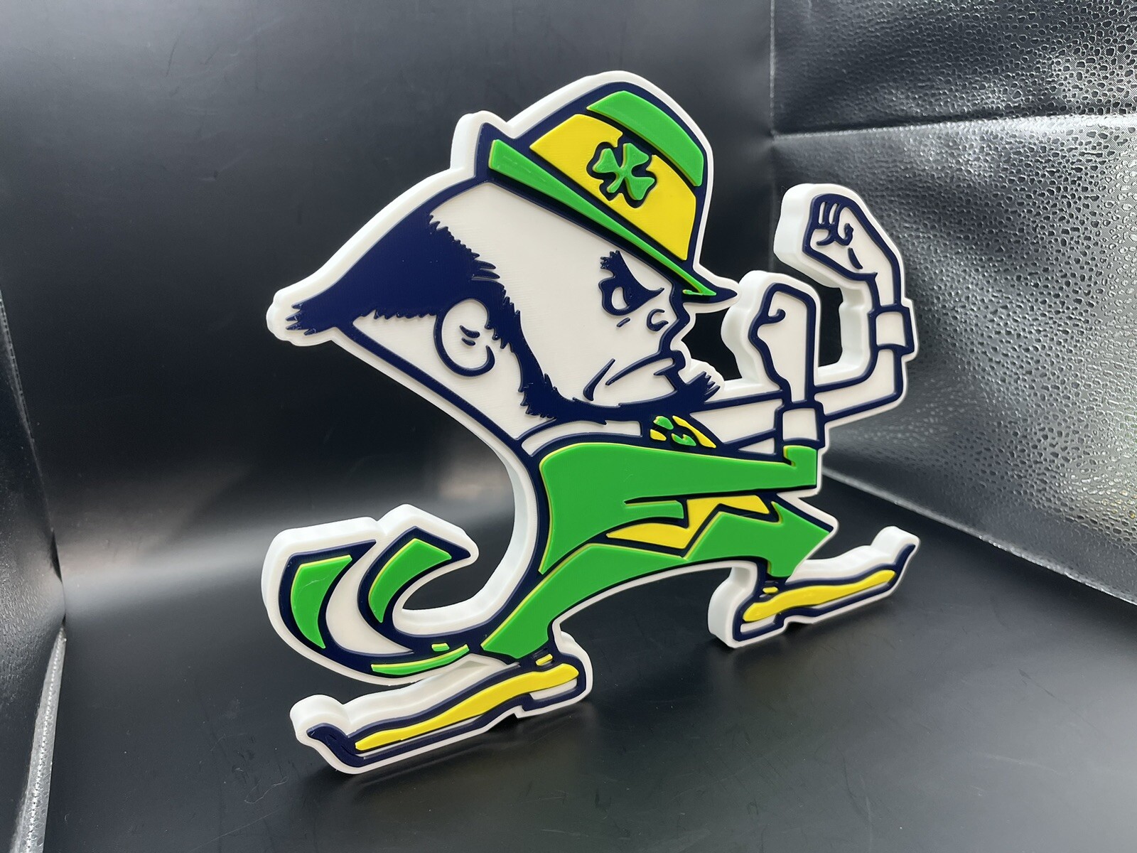 Notre Dame Fighting Irish Logo Sign Display | 3D Wall Desk Shelf Art