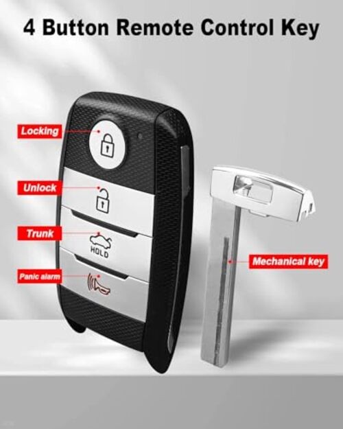 Keyless Entry Remote Key Fob Replacement Fit for Kia Optima 2016-2020 Replace