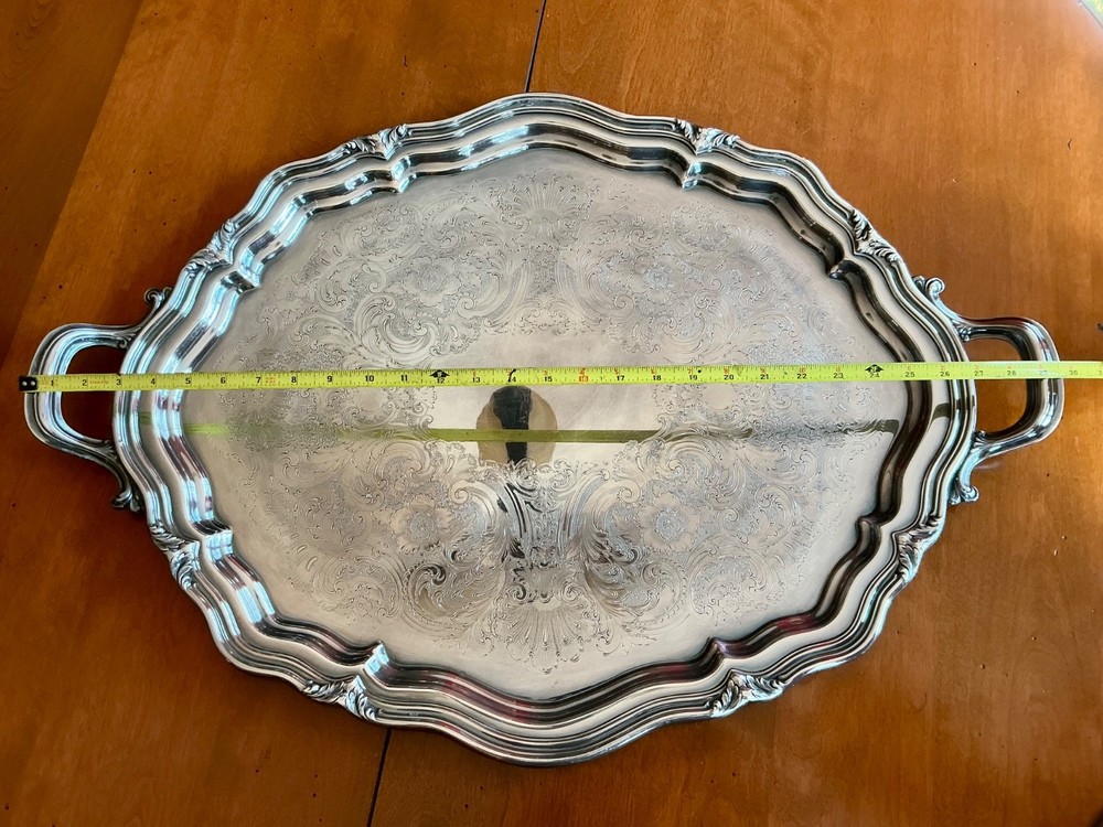 Vintage Reed & Barton Winthrop Silverplate Tea & Coffee Service, 4 Piece + Tray