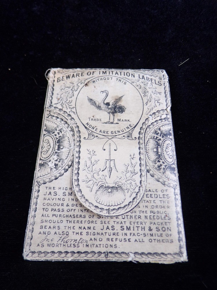 Sail Makers Needles Book with Needles J.A. Smith & Son