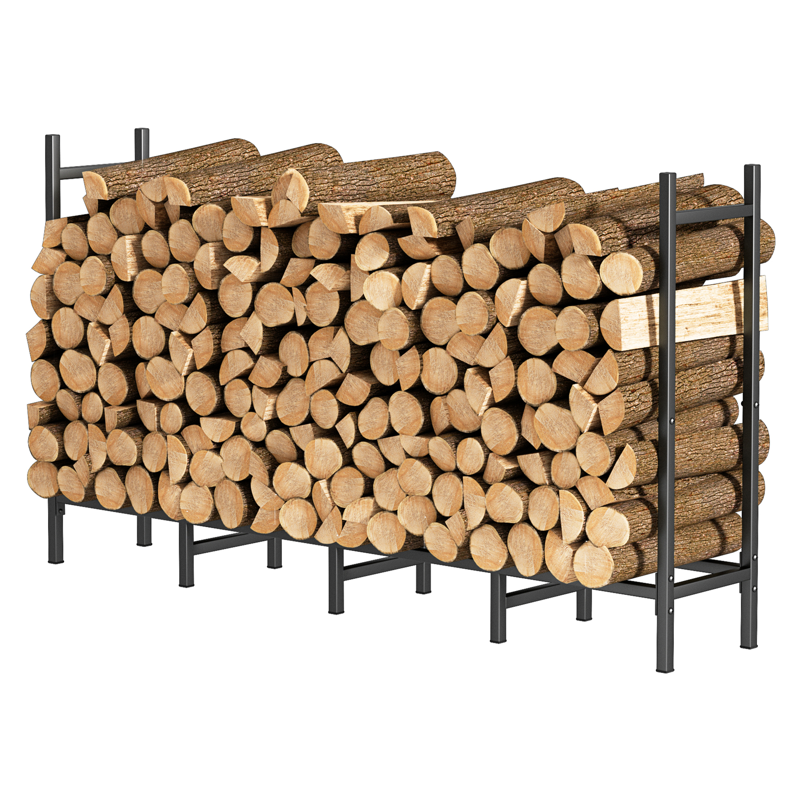Outdoor Indoor Firewood Rack Holder for Fireplace Wood Storage Heavy Duty Stand
