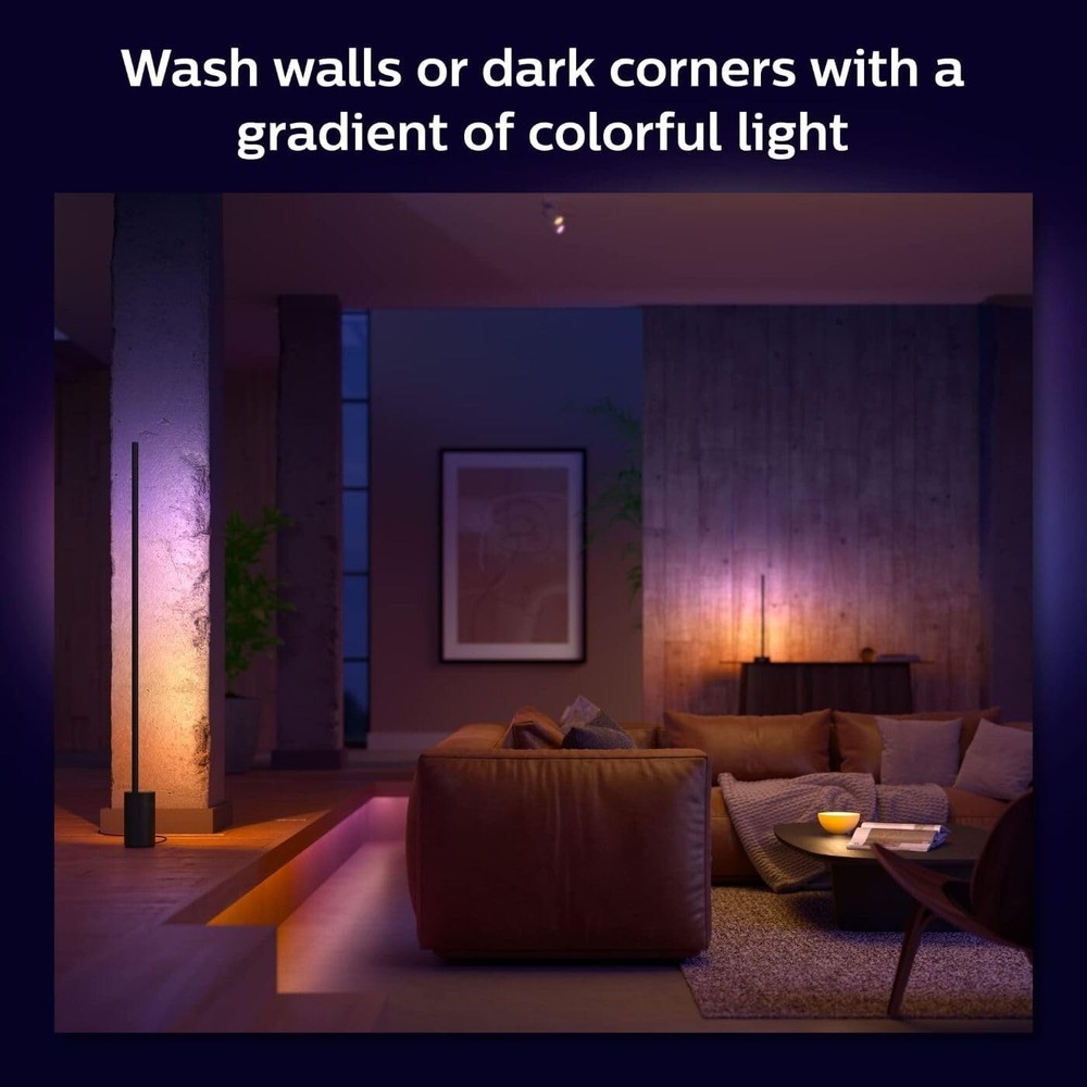 Philips Hue Gradient Signe 57.4" Floor Lamp - Black