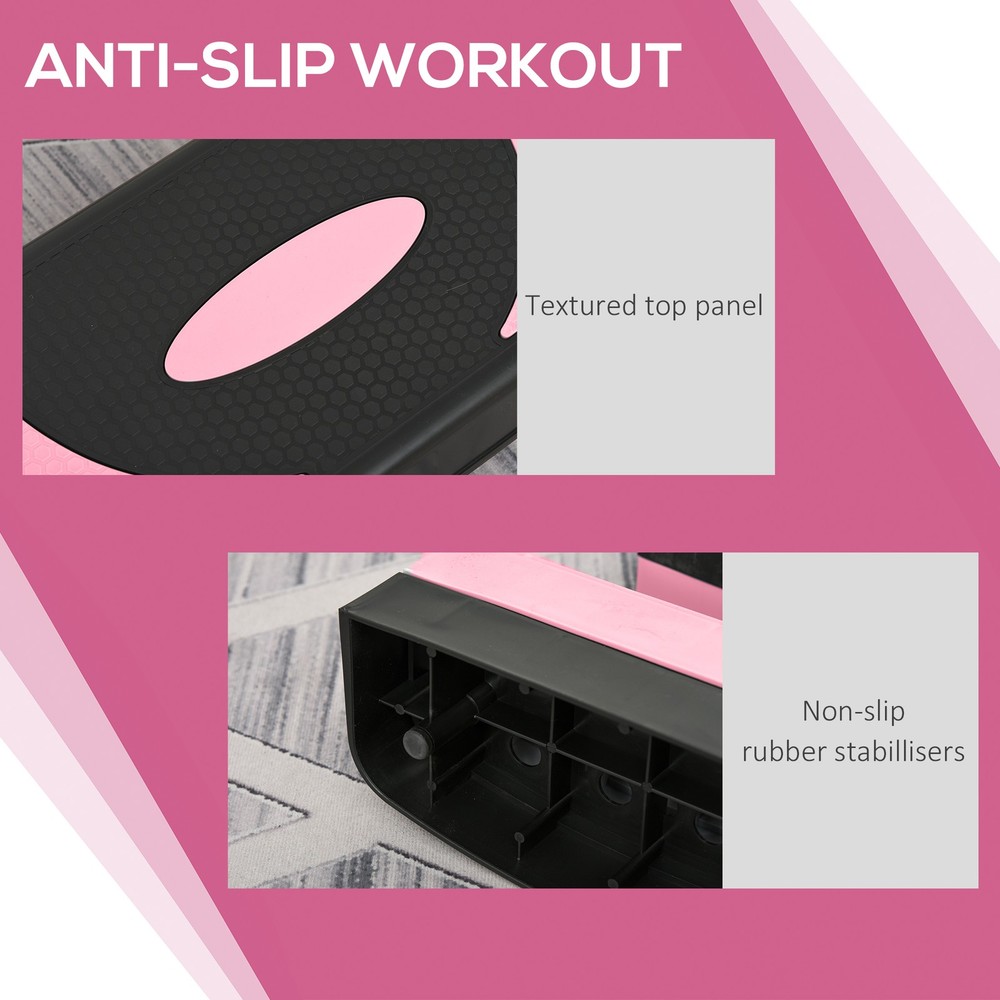 32” Aerobic Stepper High Adjustable Trainer Exercise Workout Yoga Risers