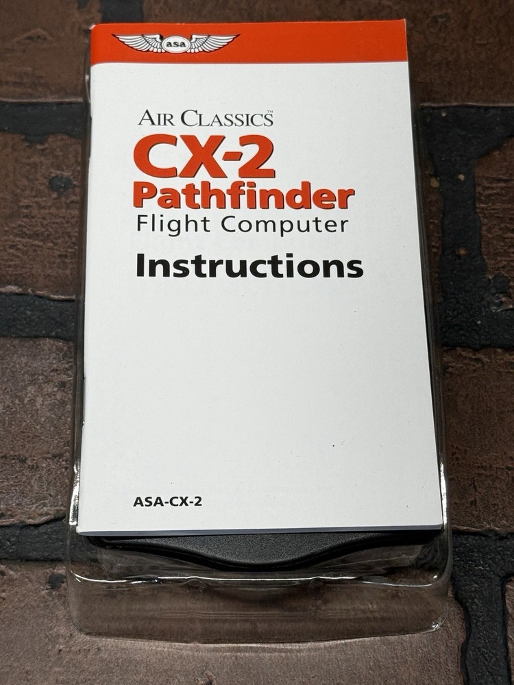 Air Classics ASA-CX2 Pathfinder Flight Planning Computer w/Original Box +Manual
