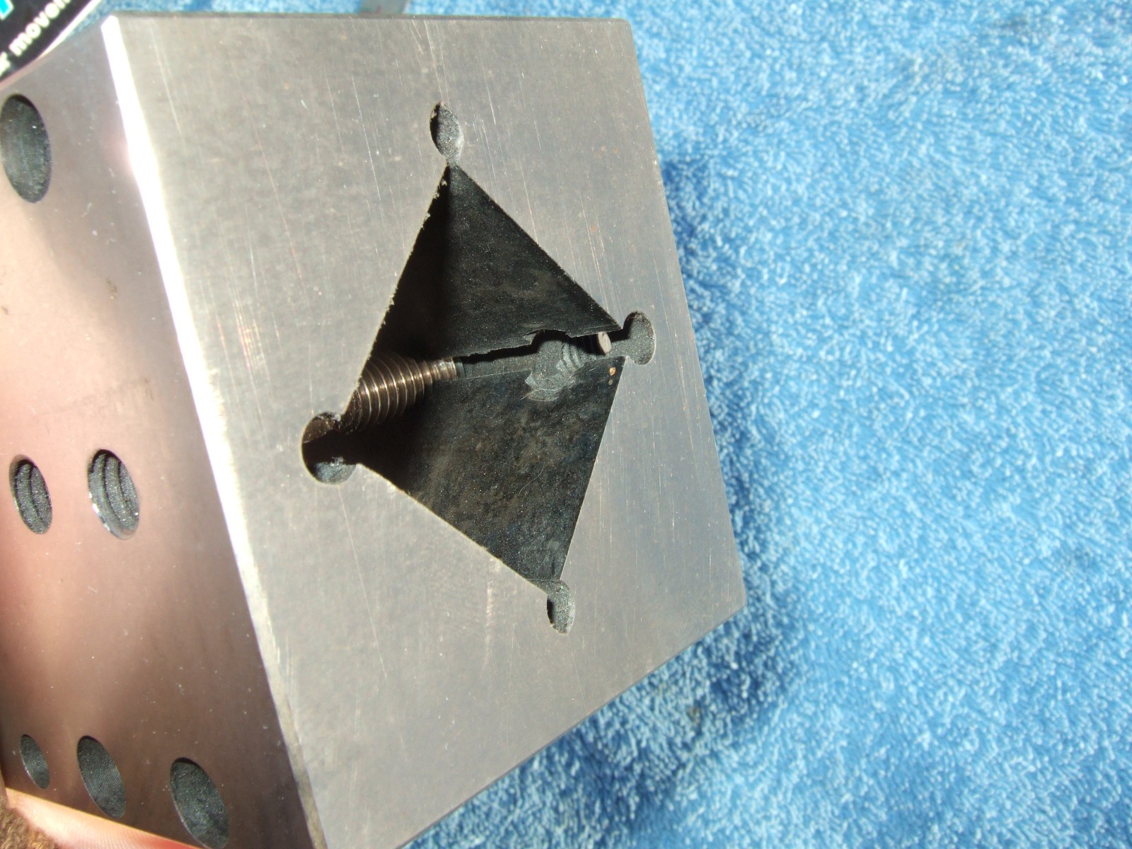 V BLOCK LRG 3 X 3 X 2.8 USA TOOLMAKER MADE 4 YOUR BRIDGPORT MACHINIST GRIND QA