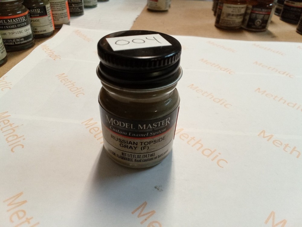 TESTORS MODEL MASTER 2120 RUSSIAN TOPSIDE GRAY ENAMEL PAINT 1/2 oz