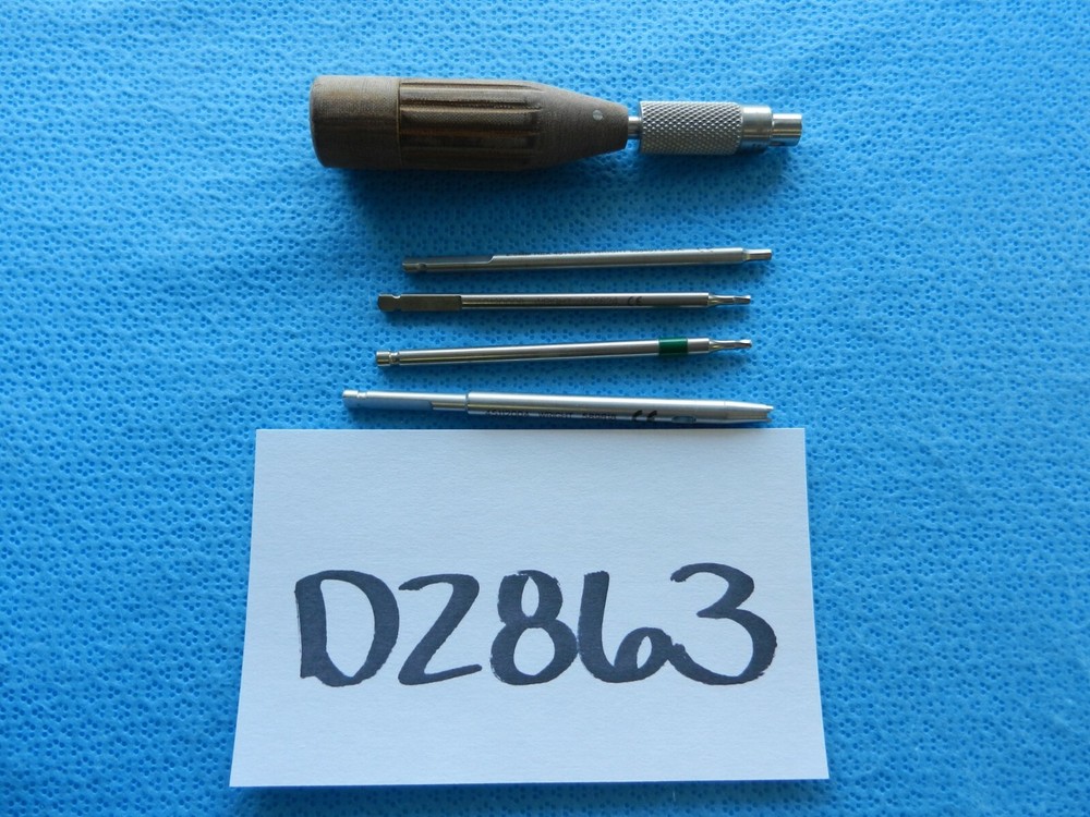 D2863 Wright Surgical Orthopedic QC Handle W/ Bits