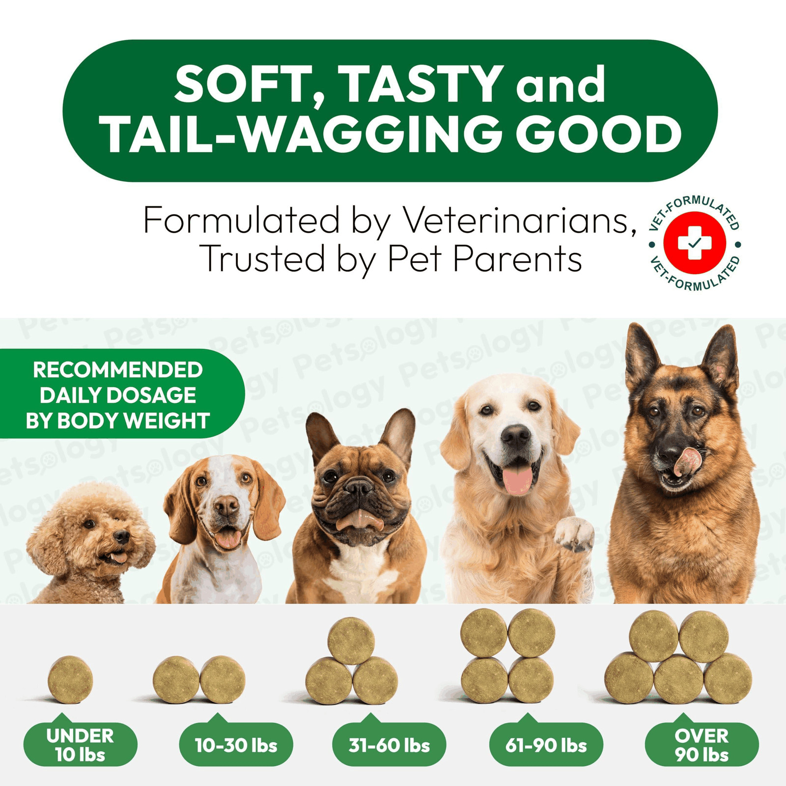 Dog Allergy Relief Chews 170 Treats Itch Relief for Dogs Omega 3 Fish Oil