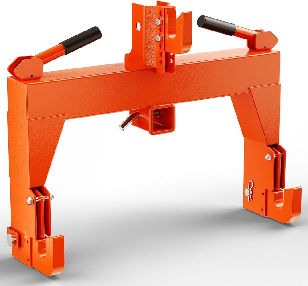 Adjustable 3-Point Quick Hitch 3000LB Lifting Towing for Class 1 Class 2 Tractor