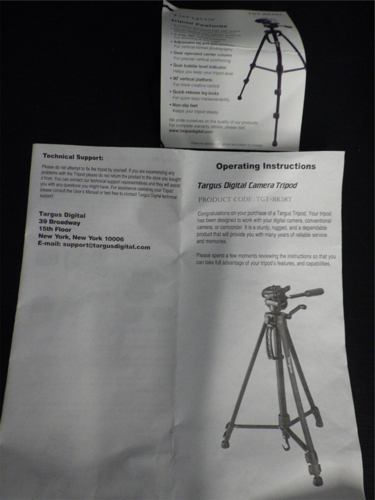 Targus TGT-BK58T Tripod