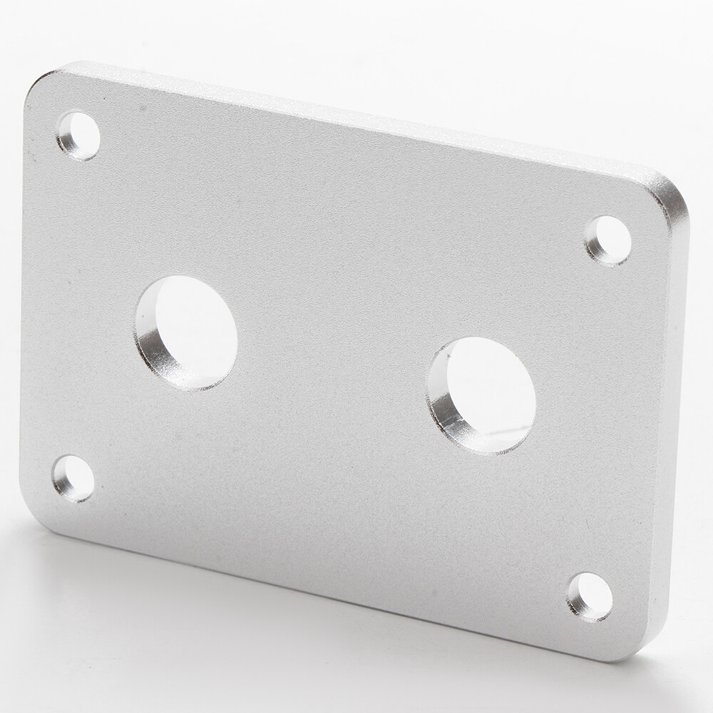 2PC Aluminum Banana Jack Socket Plate Binding Post Speaker Panel Terminal Box US