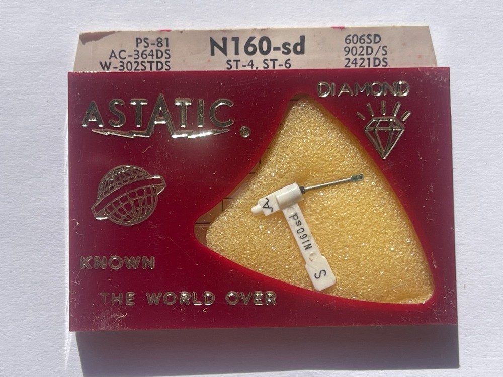 Astatic Diamond Phonograph Needle N160sd LP 78