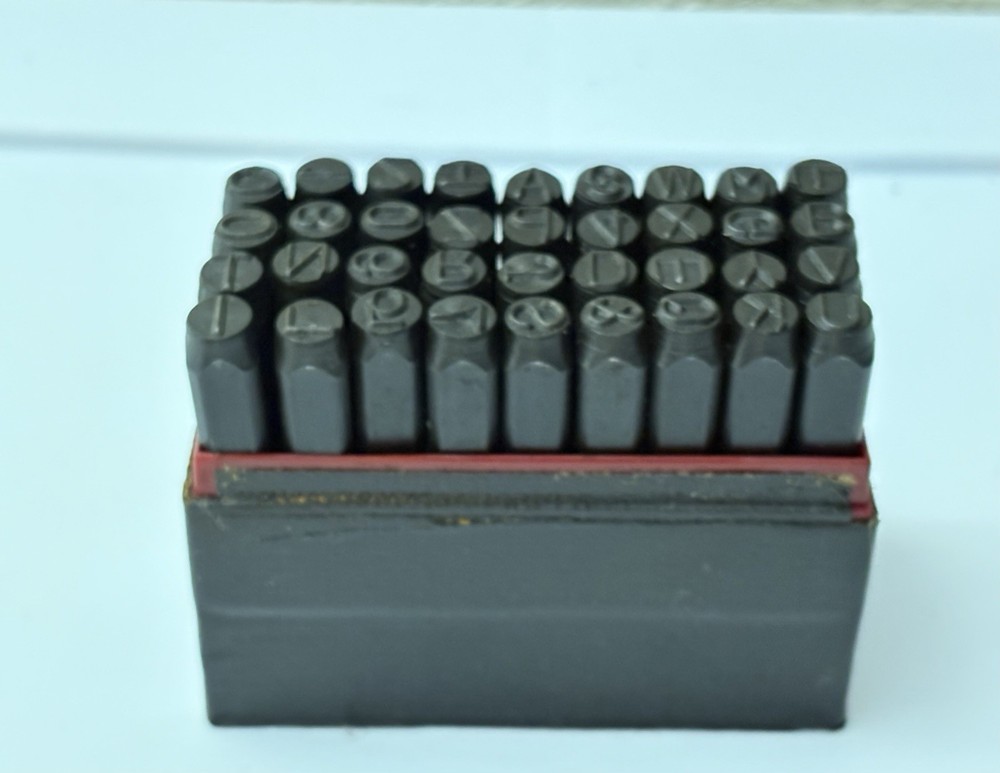 Steel Alphanumeric Punch Set, Hand Stamping Kit