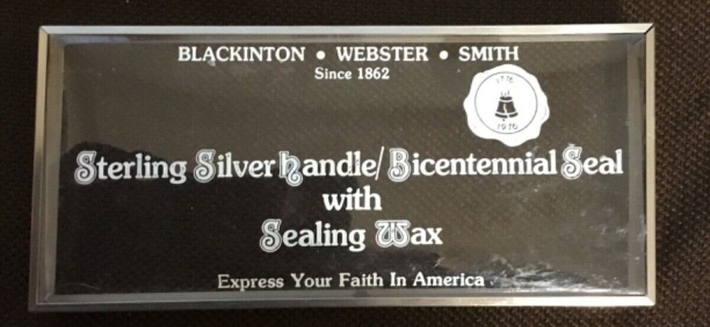 Bicentennial Stamp 1776 Webster Smith Sterling Silver handle