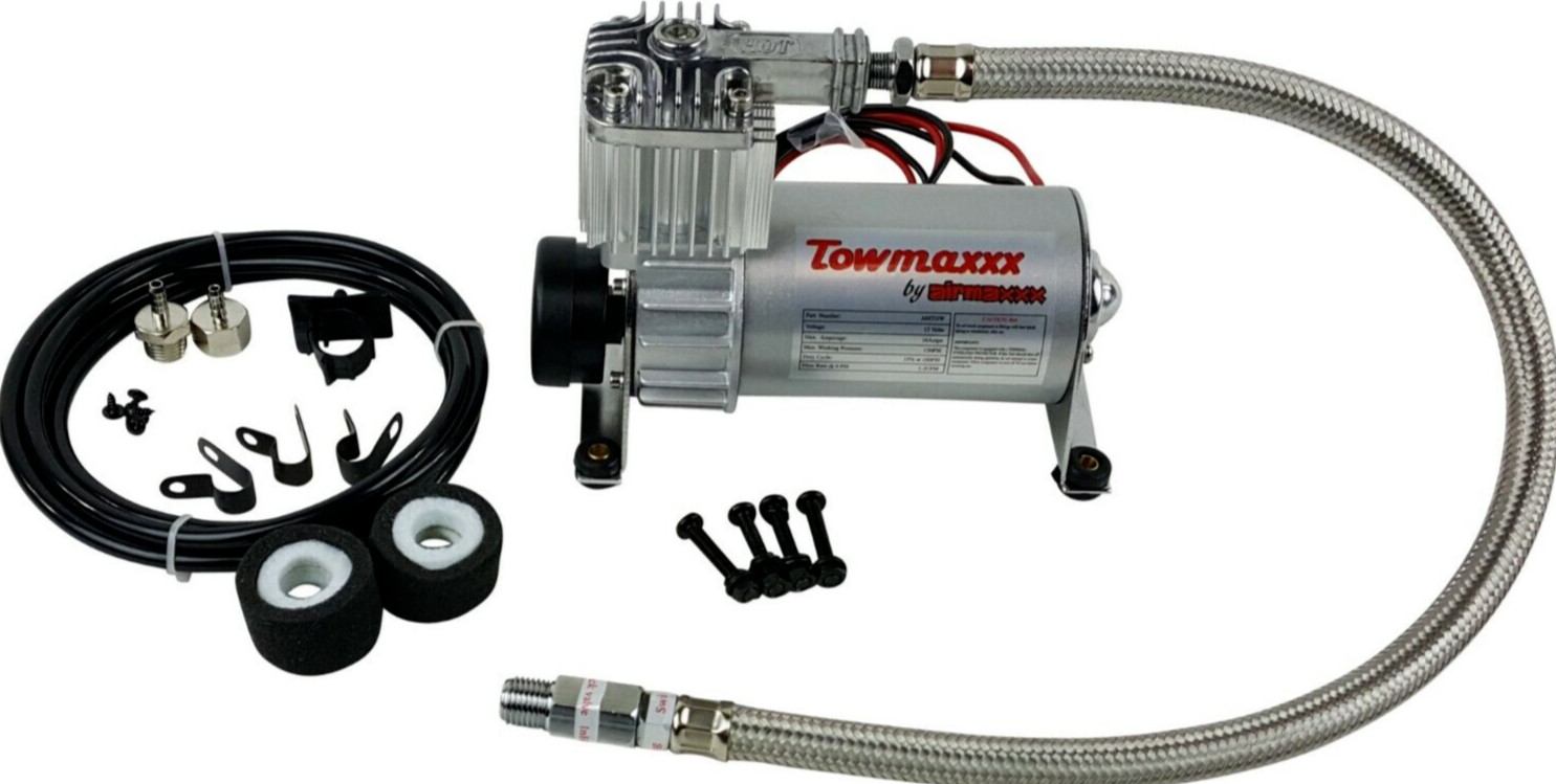 airmaxxx Pewter Utility Air Compressor For Air Ride Suspension Air Horns 130 psi