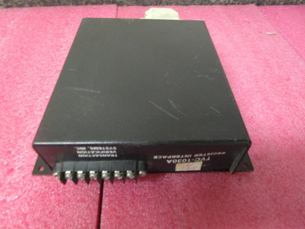 TVC-1030A CCTV DVR Register Interface Transaction Verification Systems, Inc