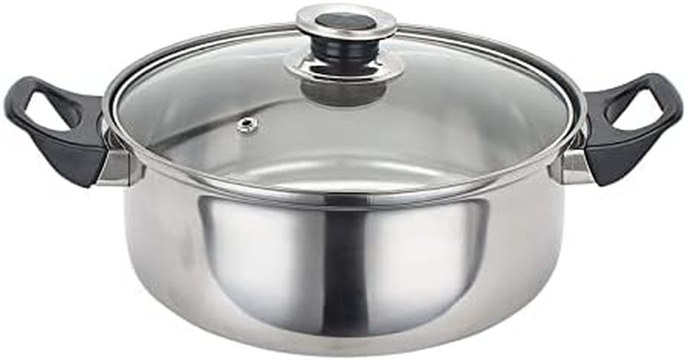 12 Piece Stainless Steel Cookware Set, Silver