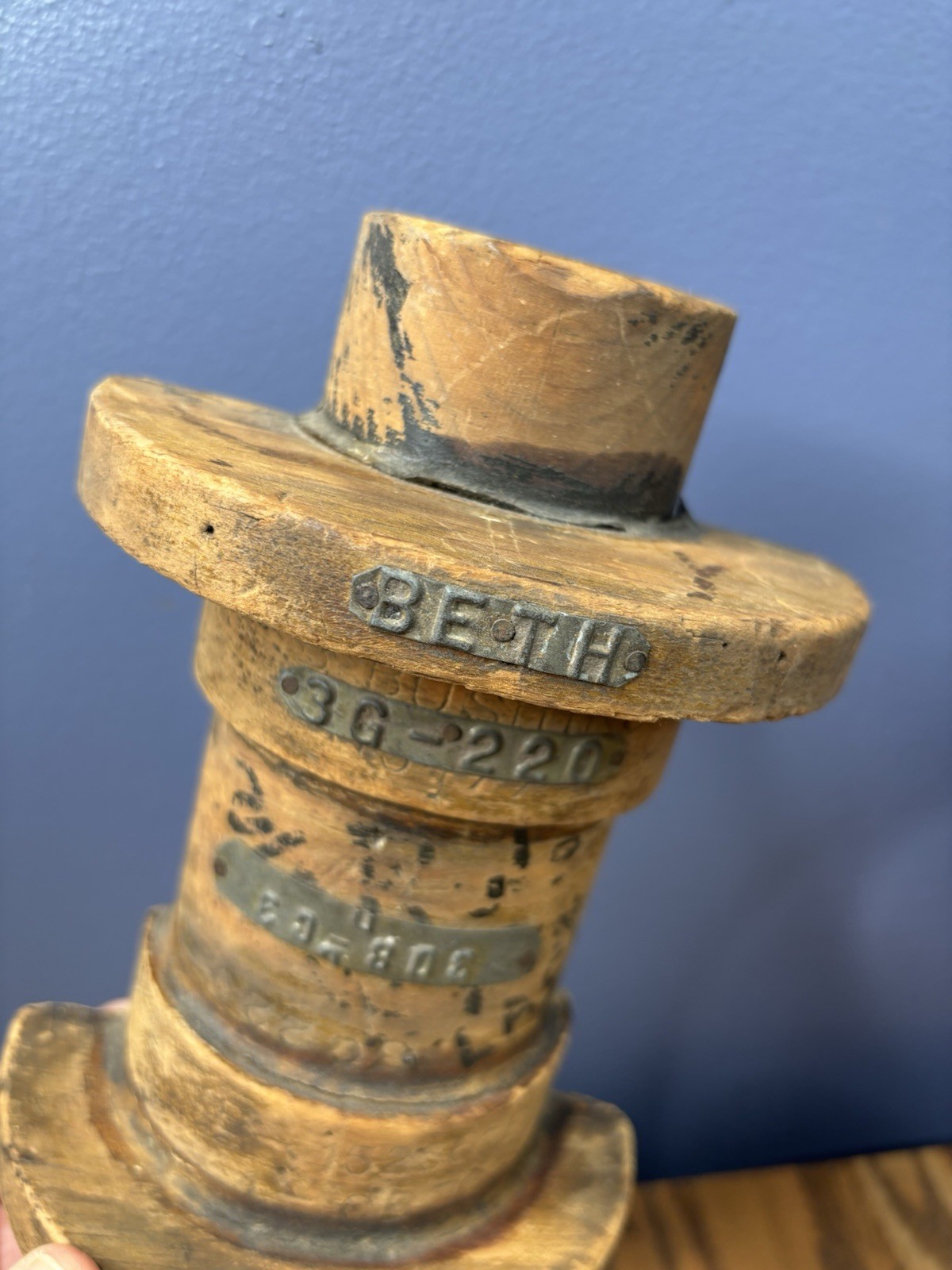 Vintage Industrial Bethlehem Steel Wood Sand Forms For Tool Parts Form Art Mold