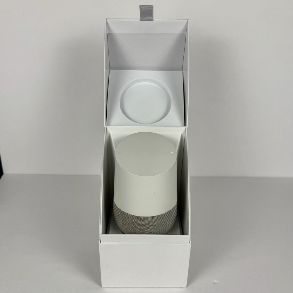 Google Home - Smart Speaker & Google Assistant Light Grey & White/Slate