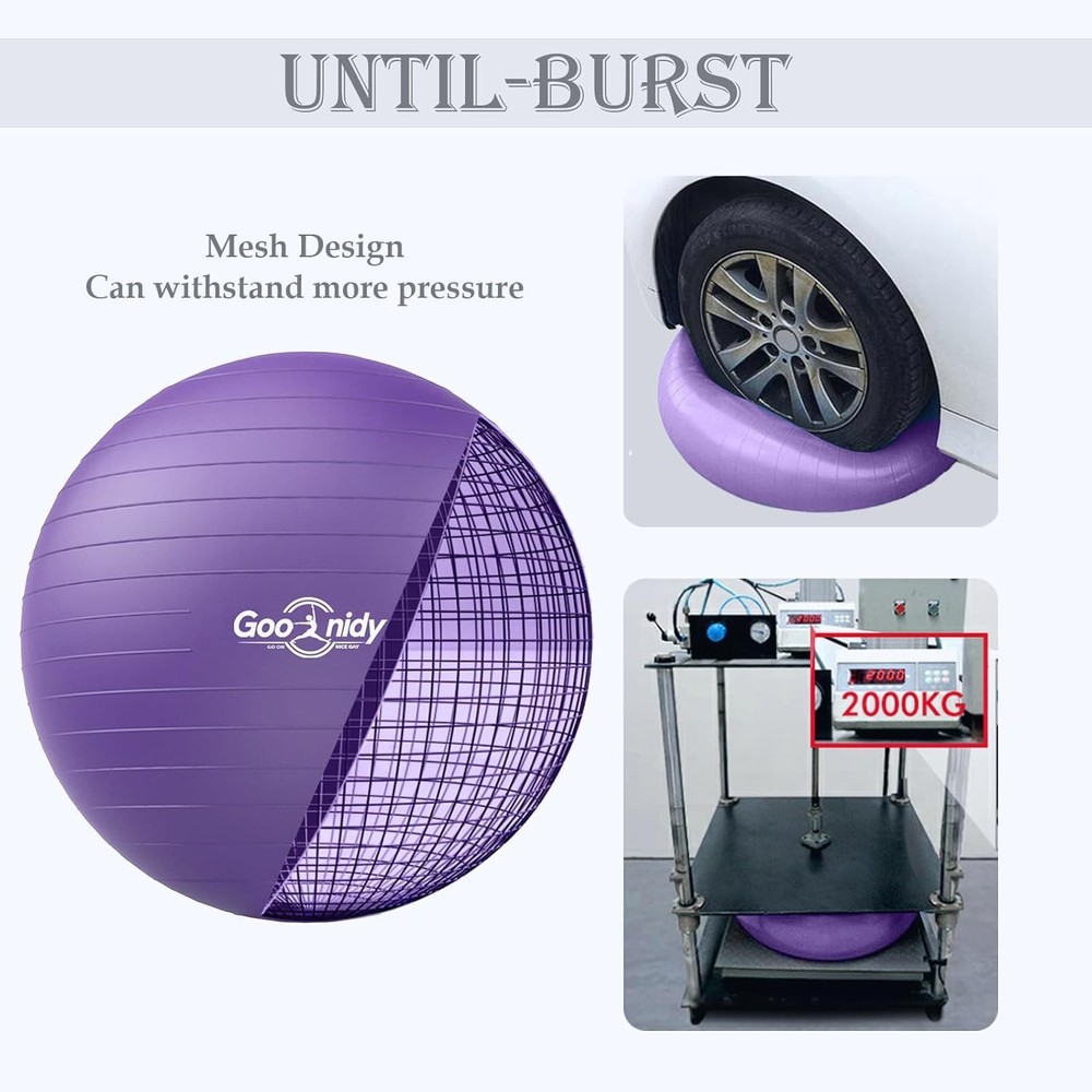 Versatile Soft Exercise & Birthing Ball – Non-Slip, Includes Inflation Pump